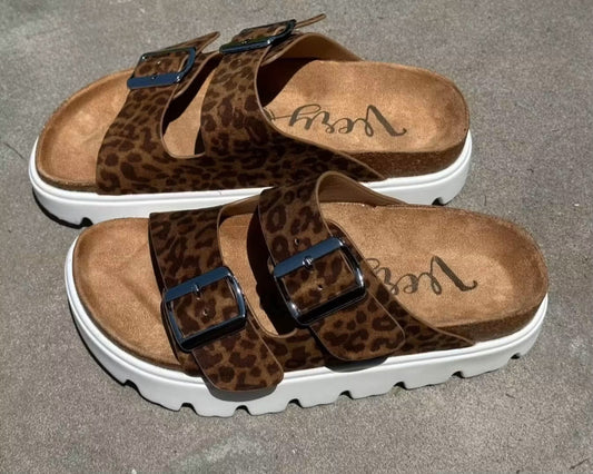 Jazmin Leopard Sandals
