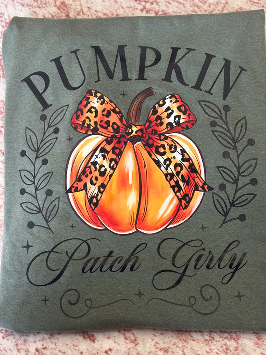 Pumpkin Patch Girly Comfort Colors Tshirt