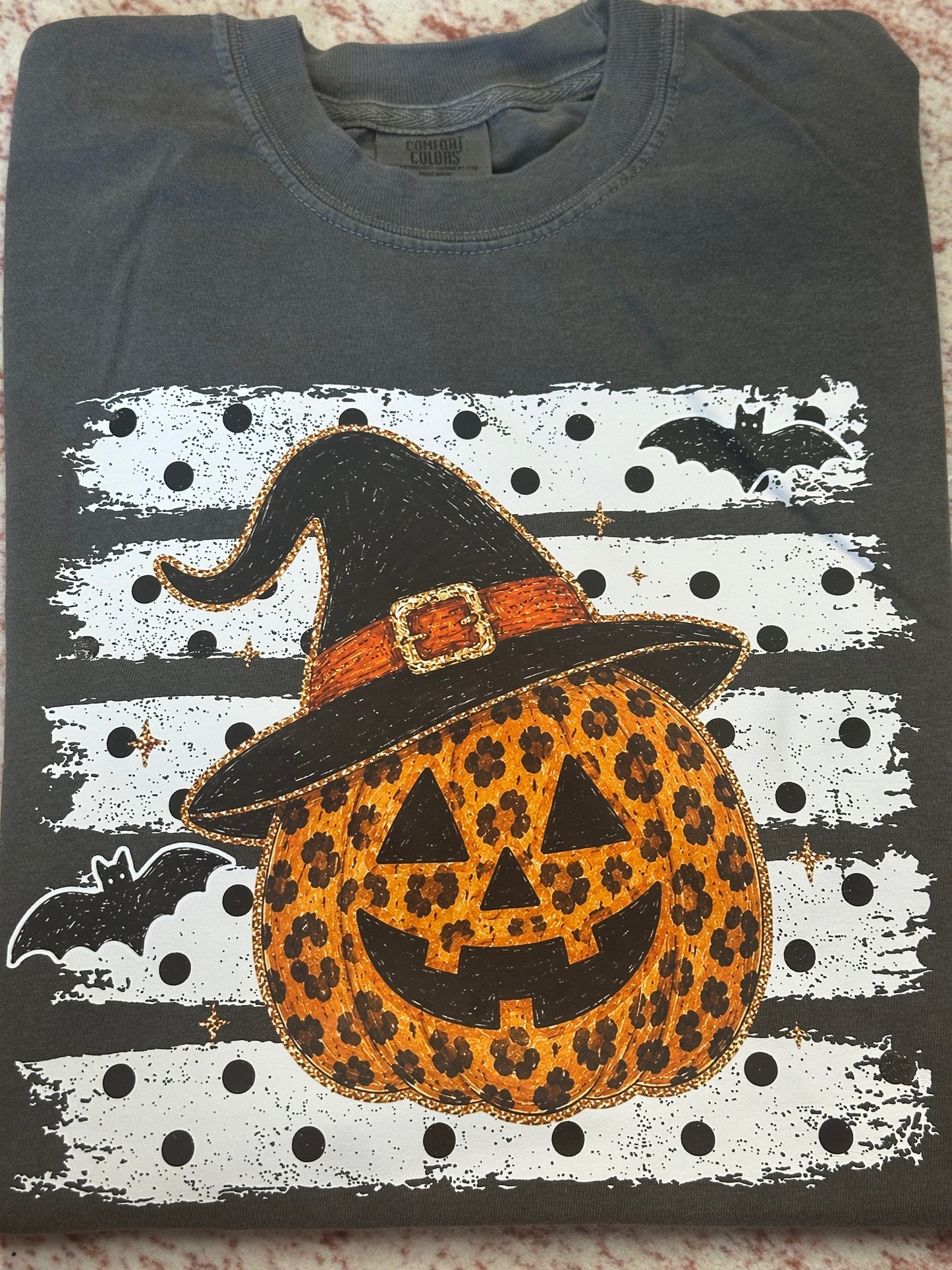 Pumpkin Witch Comfort Colors Tshirt
