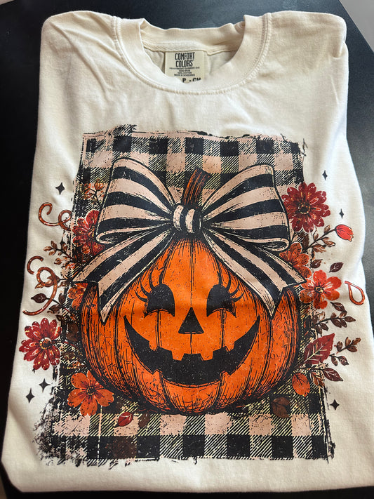 Vintage Happy Pumpkin Comfort Colors Tshirt