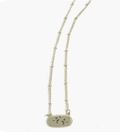 Green Duck Necklace GOLD