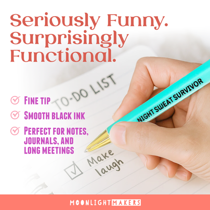Hotter Than Ever - Menopause Pen Set - Funny Gift for Her