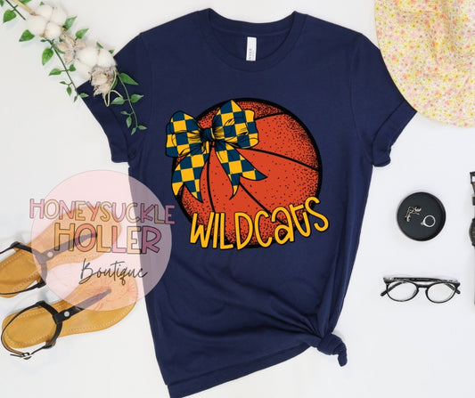 Wildcats Basketball Bow